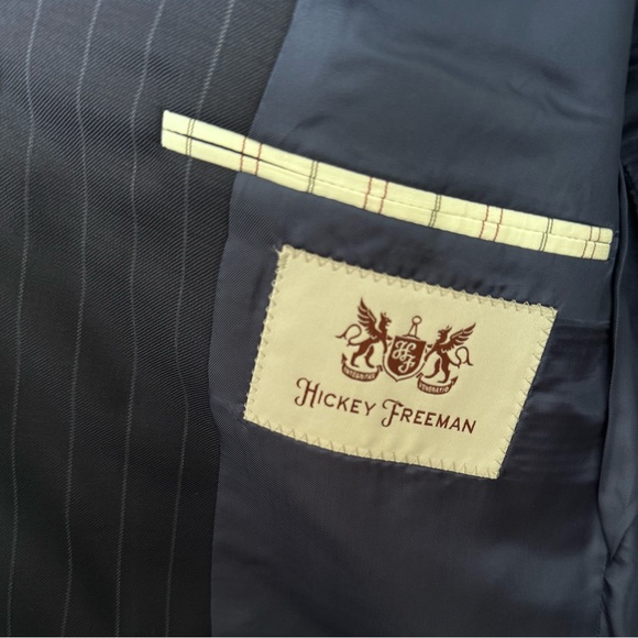 Hickey Freeman | 40R | Suit | Navy Jacket & Pants - Picture 4 of 8